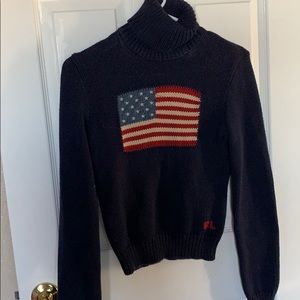 Ralph Lauren Sport- American Flag Turtleneck